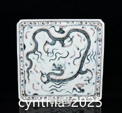 10.7China Porcelain Ming Jianwen Blue and White Glazed Dragon Pattern Tea Set