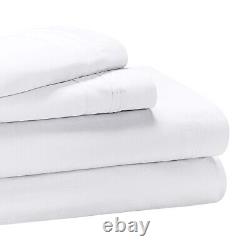 1000 Thread Count 100% Egyptian Cotton Solid 4 Piece Bed Sheet Set All Sizes