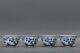 2.9antique Dynasty Porcelain Chneghua Mark 1set Blue White Pine Bamboo Plum Cup