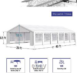 20'x40' 16'x32' 13'x26' 16'x20' Outdoor Canopy Tent Party Wedding Tent 2-Sizes