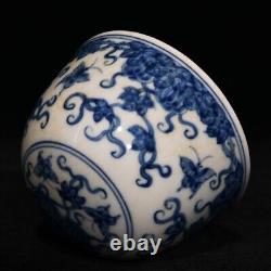 3.1 Antique dynasty Porcelain chenghua mark 1set Blue white Melon Butterfly cup