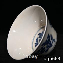3.2Old dynasty Porcelain chenghua mark 1set Blue white Branch flower Fruits cup
