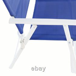 Albany Lane 6-Piece Outdoor Patio Dining Set, Blue/White