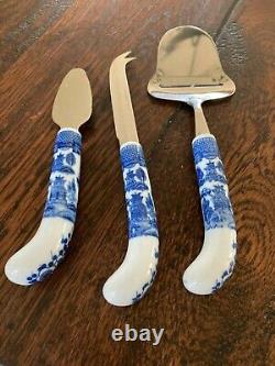 Beautiful & Rare Cheese Set, Porcelain, Blue & White, made in Japan