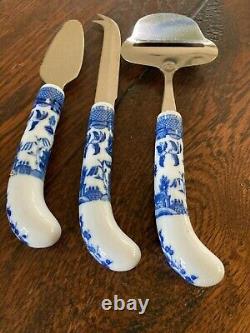 Beautiful & Rare Cheese Set, Porcelain, Blue & White, made in Japan