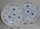 Bing And Grondahl Set/2 Coupe Soups Blue Traditional Pattern Made In Denmark