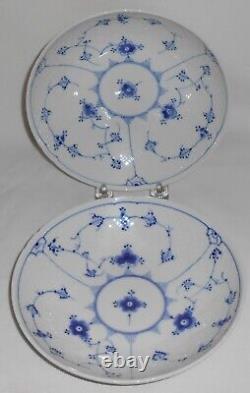 Bing and Grondahl Set/2 COUPE SOUPS Blue Traditional PATTERN MADE IN DENMARK