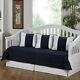 Cabana Navy Blue And White 5-piece Daybed Set White Daybed