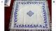 Chalice Covers Set White-blue Fully Embroidered