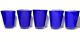 Cobalt Blue White Rim Tumblers Cups In Style Paul Swartwood Set 5