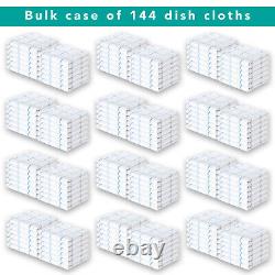 Dishcloth 12 Pack, Terry Kitchen 12x12 Striped Dish Towels, Color Choice, Cotton