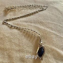 Evoked Design Crystal Tri Jewelry Set Blue Swarovski 18k White Gold Plated Gift