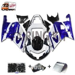 FSM Injection Blue White Fairing Set Fit for 2001-2003 GSXR 600 750 f015