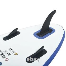 Inflatable Stand Up Paddleboard Set Blue and White