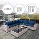 Modular Outdoor Sectional Patio Furniture Set Wicker Rattan Sofa Pe Chair Table