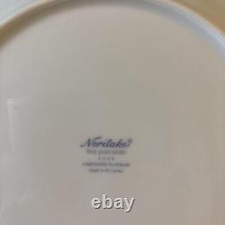Noritake Plate Set of 2 8.6 inches Silver Blue