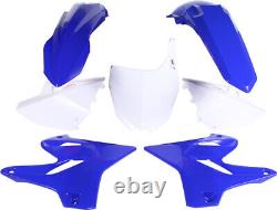 Polisport Plastic Fender Body Kit Set Blue White Yamaha YZ250 15-20