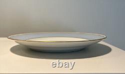 Rare BING AND GRONDAHL salad plate, white, blue, gold, set of 7 REDUCED