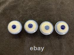 Royal Copenhagen Hand Painted Small Knobs, Blue & White (Set of 4)