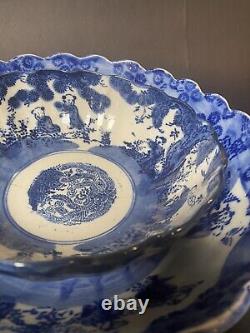Set Of 3 Nesting Blue And White Antique Japanese Bowls, Exceptional Pieces