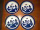 Set Of 4 Royal Doulton Majesticcollection, Real Old Willow 10-7/8 Dinner Plates