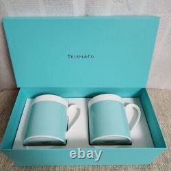 Tiffany&Co Color Block Mug Cup Set Blue White Bone China from JP