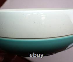 Vintage Bopp-Decker Vacron 20 pc Plastic Dishware Set Turquoise Blue & White