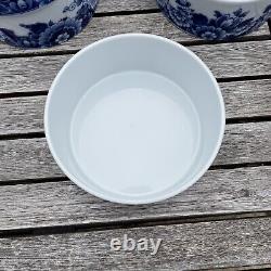 Vista Alegre Porcelain White Blue Ming Cereal Bowls Set Of 4 NWOB